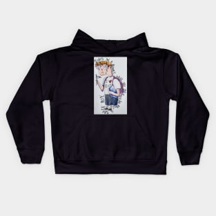 Sad Space Boy Kids Hoodie